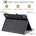 ZtotopCases for iPad Pro 12.9 Case 2018, Leather Folio Stand Case Smart Cover for 2018 iPad Pro 12.9-inch 3rd Generation (Supports iPad Pencil Charging) with Auto Sleep/Wake Strap Pocket (DenimBlack)