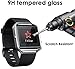 CAVN 3 Pack Screen Protector Compatible with Fitbit Blaze, Tempered Glass Waterproof Screen Cover Saver [Crystal Clear] [Anti-Scratch] [No-Bubble]