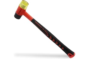 HOUSERAN Rubber Mallet, Rubber Mallets Hammer, Double-Face Hammers, Small Rubbers Mallet, Rubberes Hammer for Vinyl Flooring, Tile, Crafts, Jewelry Making
