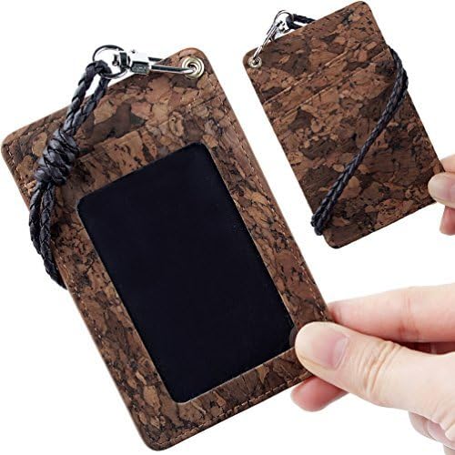 CORCO Natural Cork Leather ID, Card Holder for Vegan Women, Men