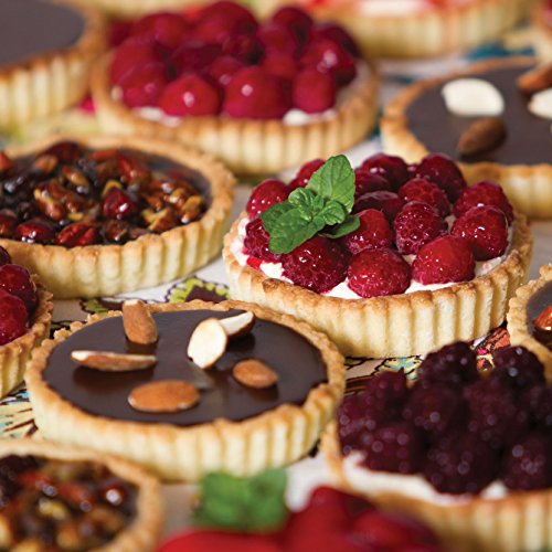 KitchenCraft Mini Tart Tin with Loose Bottom, Stainless Steel Tart Tins