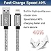 iPhone Charger, AKEDRE 4Pack [10 /6.6 / 3.3 /3.3 ] Foot  Durable Nylon Braided Lightning Cable Charger for iPhone 8/8 Plus/7/7 Plus/6/6s/6 Plus/6s Plus/5/5c/5s/SE,iPad iPod Nano iPod Touch(Gray)