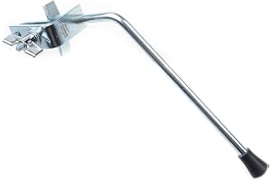 Danmar Bass Drum Spurs Clamp On Rim Vintage Style Pointed (Rubber Tips Length10.5)