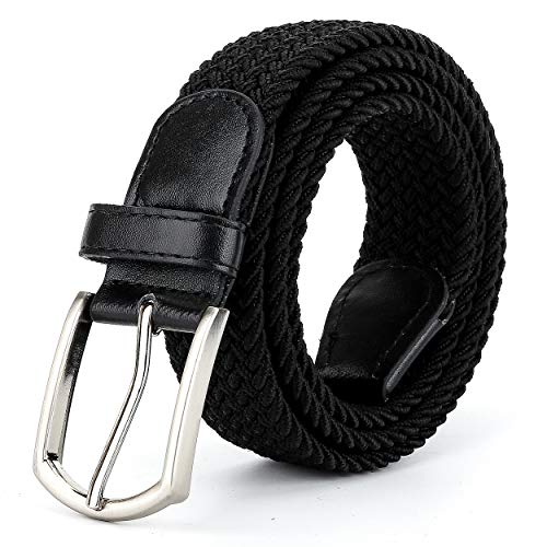 Braided Canvas Woven Elastic Stretch Belts for Men/Women/Junior with Multicolored