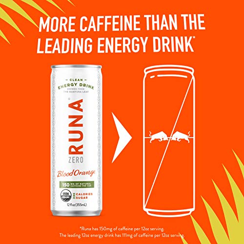 Organic Clean Energy Iced Tea Drink by RUNA ZERO, Variety Pack