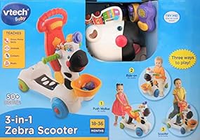 vtech animal fun 3 in 1 zebra scooter