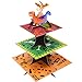 3-Tier Dinosaur Cupcake Stand Reusable Kid Birthday Baby Shower Animal Theme Party Dessert Holder Supply Decoration