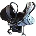Airplane Lightweight Compact Travel Stroller - One Hand Fold,Umbrella Stroller,Full Recline Up 170, Pull Handle, Includes Rain Cover, Cup Holder, Baby Infant Toddler Up to 4 Years (Black)