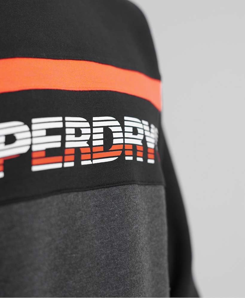 Herren Superdry Herren Sweatshirt Worldwide Panel Crew Longshirt Pullover Mit Rundhals Nordic Charcoal Marl 3xl Bekleidung Luxdental Si