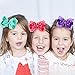 legend sandy 6 Pack 6 Inches Big Hair Bows for Girls, Hair Accessories with Pearl Hair Clips for Baby Toddler Girls Hair Bows with Alligator Clips for Kids Back to School