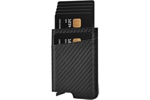 Dinghao RFID Blocking Slim Money Clip Aluminum Wallet Automatic Pop-up Card Case