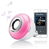 Texsens Bluetooth Music Bulb Playing RGB Change Light with 24keys Remote Control Wireless Stereo Audio Speaker ¡­