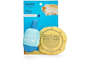 Merry Makings at Petco More and Merrier Plush Hanukkah Dog Toy, X-Small, Pack of 2