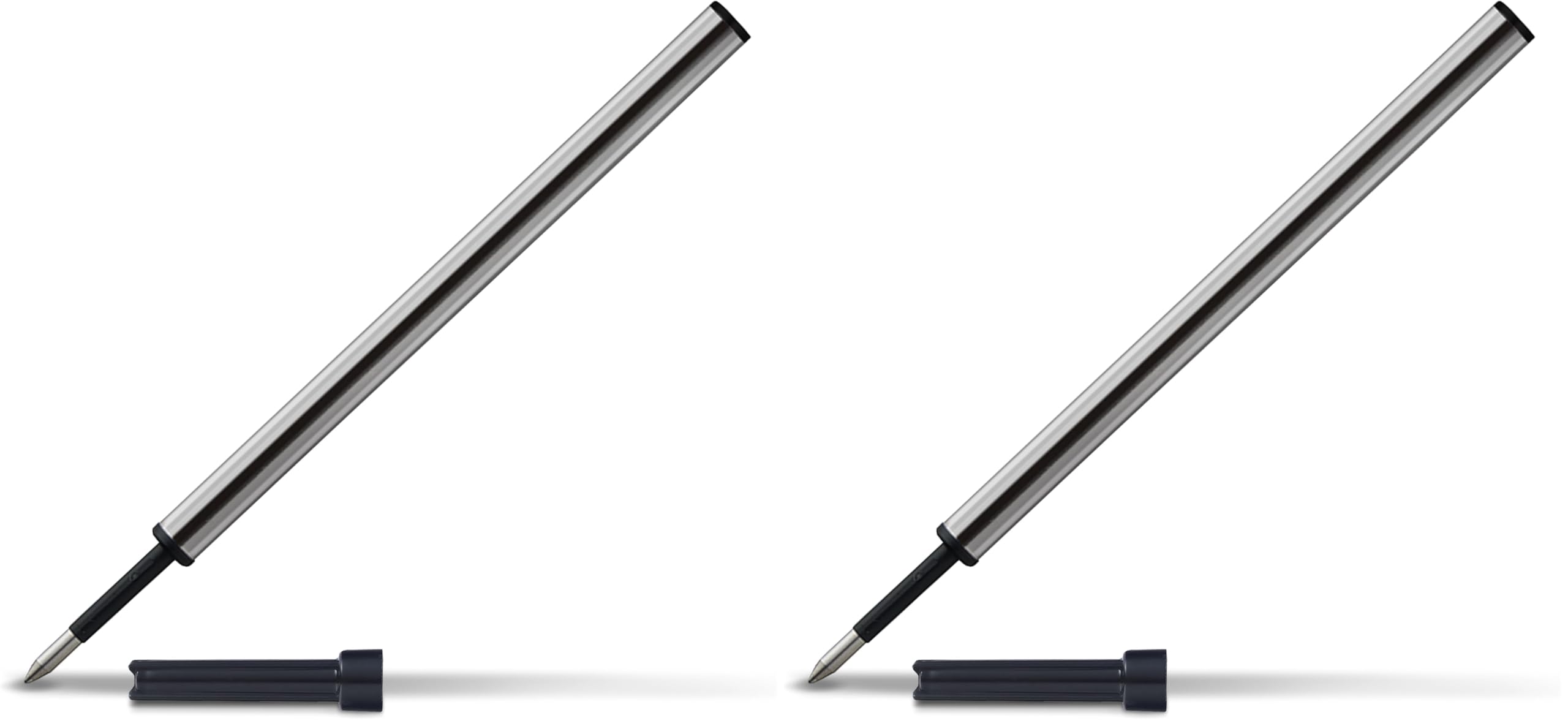 CROSS 8015 Refillable for Rollerball and Selectip Pen, Fine Point, Gel Ink 0.5 mm Slim, 2 Pack, Black