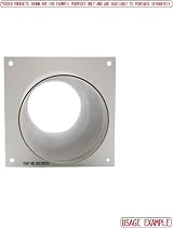 Kair 100mm 4 inch Round Ducting Wall Plate for Extractor Fan Vent UK Made view 4
