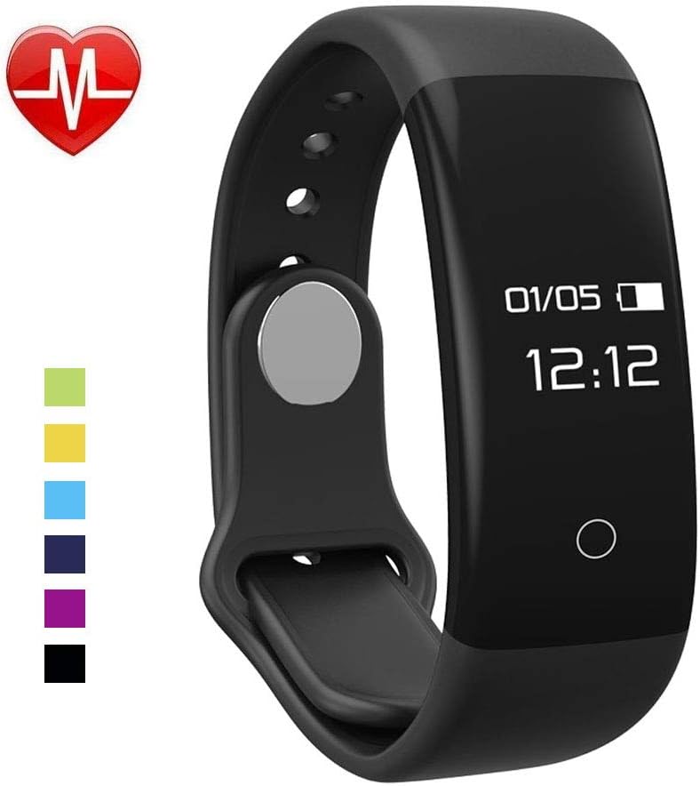 GoLingYea Fitness Tracker, H30 Activity Tracker Watch with Heart Rate Monitor, Waterproof Smart Band with Step Counter, Calorie Counter, Pedometer Watch for Kids Women Men Android iPhone