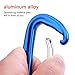 KAMOTA Carabiners, 2 Pack 12KN Aluminium Wiregate Carabiners for Hammocks Clipping On Camping Accessories Keychains and More