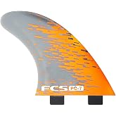 FCS PC-7 Performance Core Surfboard Tri Fin Set - Large - Orange Smoke