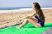 Sand Free Compact Outdoor Beach / Picnic Blanket- Huge-9’ x 10’ For 7 Adults- Best Mat For Festivals & Hiking-Very Soft & Quick Drying Ripstop Nylon- 5 Weightable Pockets + 4 Anchor Loops & Stakes