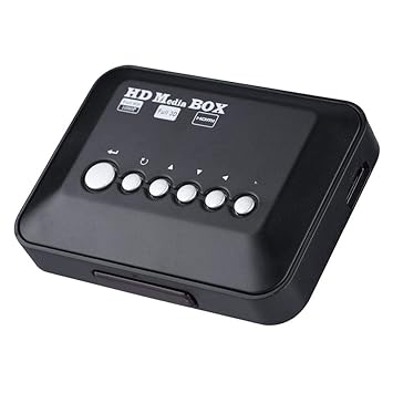 Mini Full HD Media Player,Tragbar Digital Multi TV Mediaplayer 1080P Media Player Box,Mini Media Player HDMI Video Audio mit 