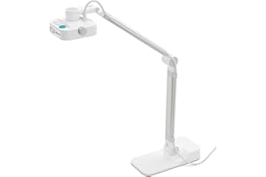 OKIOLABS OKIOCAM W1 USB 4K 13MP Document Camera with Light for Teachers. Comes with OKIOPoint & AI-tracking Presentation Software. Doc Camera for Classroom. Compatible with PC/Mac, With type-C Adaptor
