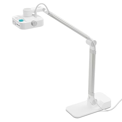 OKIOLABS OKIOCAM W1 USB 4K 8MP Document Camera with Light for Teachers. Comes with OKIOPoint & AI-Tracking Presentation Software. Doc Camera for Classroom. Compatible with PC/Mac, with Type-C Adaptor