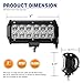 LED Light Bar ,SOLCO 2PCS 7 inch 36W Flood Beam Cree LED Work Light Led Bar Off Road IP67 Waterproof Fog Lights Driving Lights for Pickup Camper Jeep Trucks SUV UTV Tanks 4WD Van ATV,1 Year Warranty
