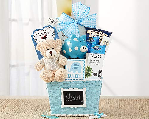 1 Baby+Blue+Newborn+Gift+Basket