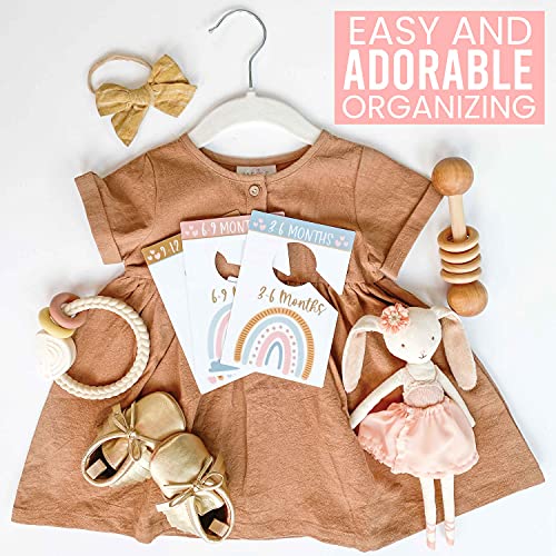 6 Baby Closet Size Dividers Baby Girl Boho Baby Closet Dividers By