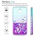 LeYi Compatible with Galaxy J7 Refine/J7 2018/J7 Star/J7 Top/J7 Aura/J7 Aero/J7 Crown/J7 Eon Case with Tempered Glass Screen Protector for Girls, Glitter Case for Samsung J7 V 2nd Gen, Teal/Purple