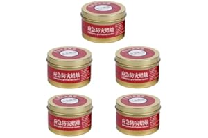 5 Pack Long Burn Candles Long Burning, Emergencies Power Outages Long Burn Kit, Portable Windproof Smokeless Candle for Outdo