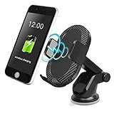 Wireless Car Charger, Amyhomie Fast Wireless Charger Car Mount with 2 in 1 Function Air Vent Holder for Samsung Galaxy Note 8/S7/S7 Edge/S6 Edge,iPhone 8/8 Plus/X and Other Qi-enabled Devices