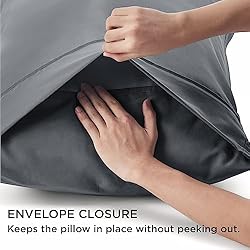 Bedsure Queen Pillow Cases Set of 2 - Dark Grey