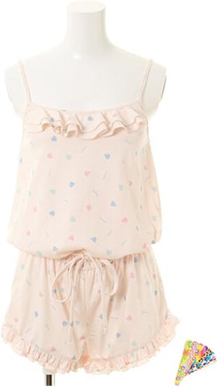 Amazon ルームウェア レディース Gelato Pique ジェラート ピケ 春 夏 秋 ロンパース インナー 並行輸入品 ネイルファイル付き Sy 116 フリー ピンク パジャマ ルームウェアセット 通販