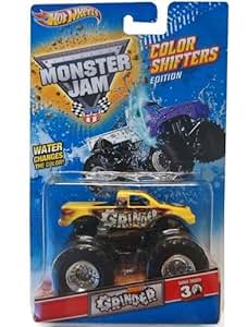 Amazon.com: GRINDER Advance Auto Parts Hot Wheels Monster Jam Color Shifters Edition 1:64-Scale ...