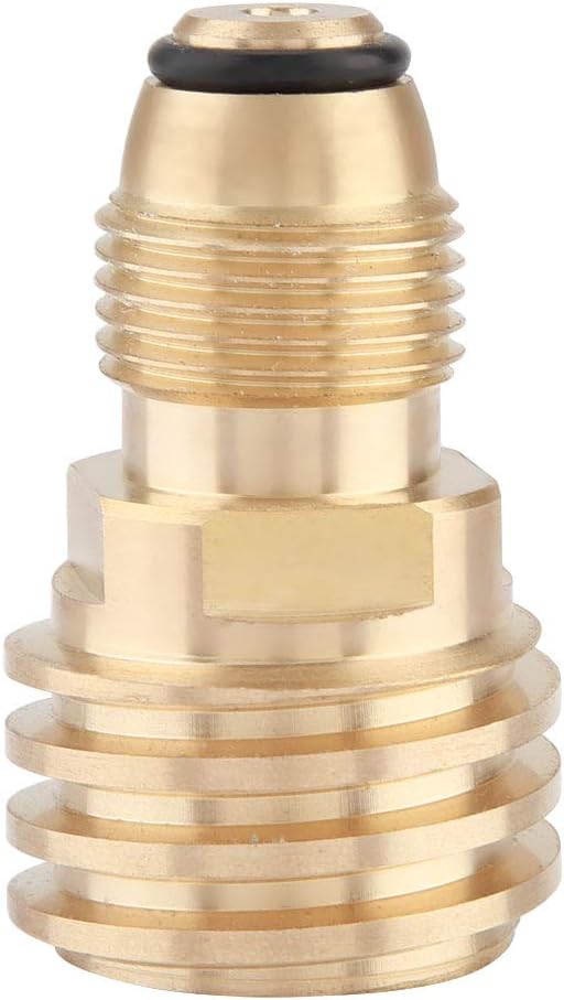 Yosoo Health Gear Propane Connector, BBQ Propane Adapter Brass BBQ Grill Gas