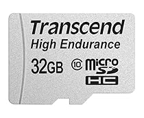Transcend Information 32GB High Endurance microSD Card with Adapter (TS32GUSDHC10V)