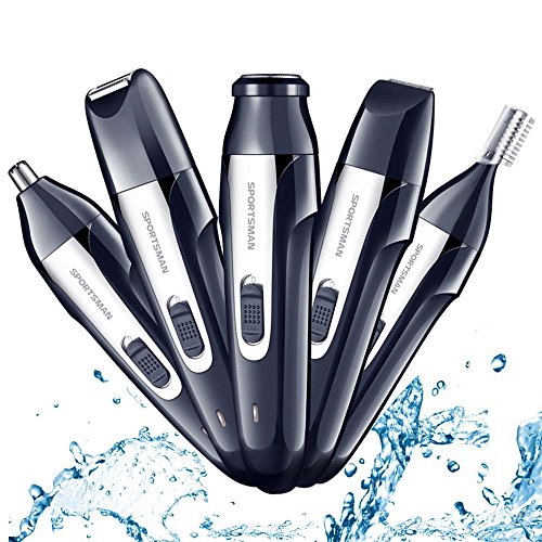 Men S Ear Nose Hair Trimmer 5 In 1 Electric Shaver Trimmer Usb