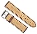 Hand Stitched Oil Leather Watch Band | 20mm Brown