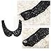 Joyci Korean Women's Lace Detachable Half Shirt Blouse False Fake Doll Collar (Lace C), Black, OS