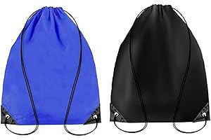 Drawstring Backpack,2PCS Drawstring Gym Bag,Waterproof Drawstring Sports Gym Backpack,for Gym,Sports,Storage,Travel, Camp (bl
