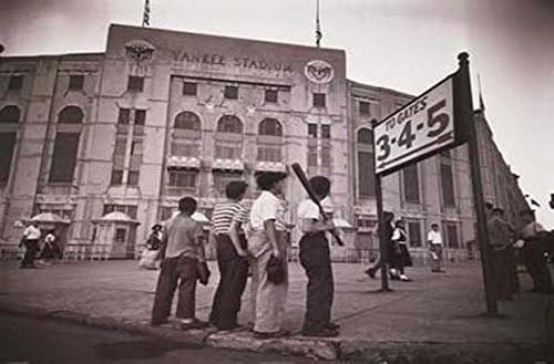Buyartforless Yankee Boys Vintage Photograph 30x20 Art Print Poster New York 1950 Era Baseball Nostalgia