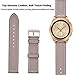 Koreda Compatible Samsung Galaxy Watch (42mm) Bands, 20mm Softer Leather Bracelet Strap for Samsung Gear Sport Smartwatch & Samsung Galaxy Watch SM-R810/R815/Galaxy Watch Active 40mm (Dark Gray, 42mm)