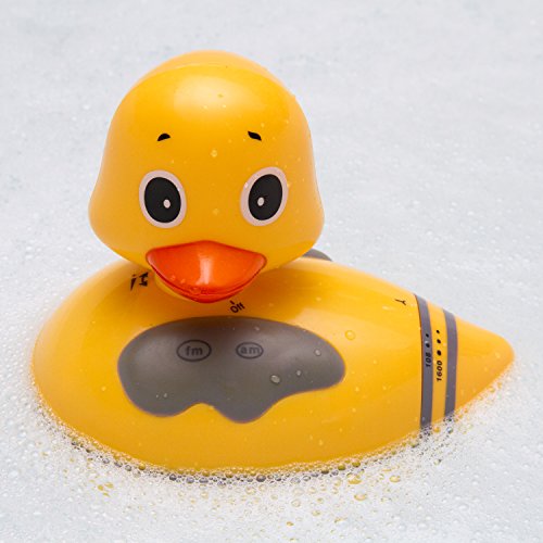 Sharper-Image-Floating-Duck-Bath-Radio-FM-and-AM-Radio-Waterproof-Easy-to-Use-and-Clean-56-Inches-x-525-Inches