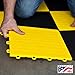 BlockTile B0US4430 Garage Flooring Interlocking Tiles Coin Top Pack,  Yellow, 30-Pack