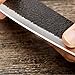 7x2.4 inch Leather Strop Honing Strop for Knife Sharpening with Green&White Buffing Compound & Antislip Bamboo Block