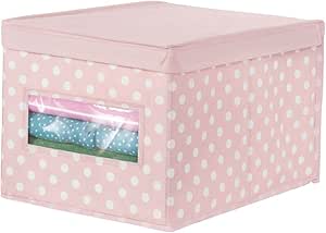 mDesign Caja organizadora grande de tela – Caja de ...