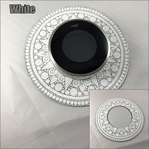 Nest Thermostat wall plate - India Style (2317) (White)