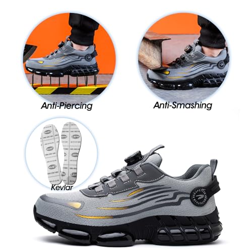 Safety Shoes Men Women Work Shoes Breathable Lightweight Comfortable with Steel Toe Cap 36-46 EU