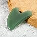 2 Pieces Gua Sha Facial Tool Guasha Massage Tool Natural Jade Stone Guasha Board Gua Sha Scraping Massage Tools for SPA Acupuncture Face Body Caring